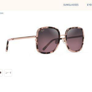 Maui Jim PUA Pink Tortoise with Rose Gold, Maui Rose Lens - BRAND NEW NEVER WORN